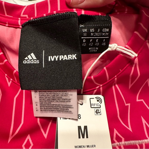 Adidas Ivy Park Snap Monogram Top size M - Picture 6 of 10